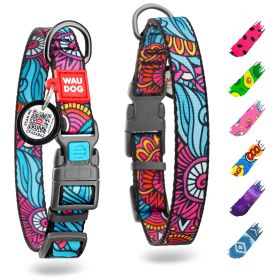 Nylon Dog Collar Adjustable for Large Dogs Small Medium Dogs 9-14 inch Neck x 3/5 inch Wide Breakaway Collars for Boy Girl Dog with Durable Plast